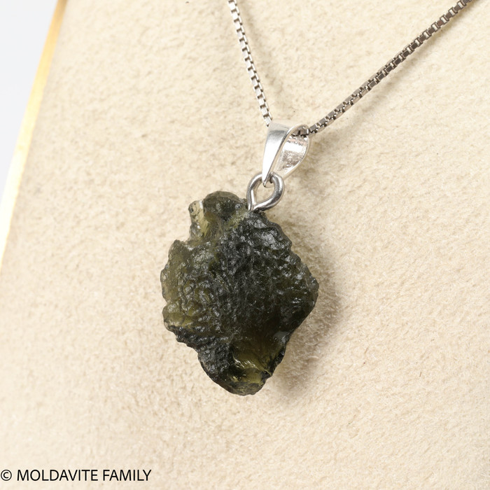 RAW MOLDAVITE PENDANT - B Grade - Final Sale 2.16g (RPB040)