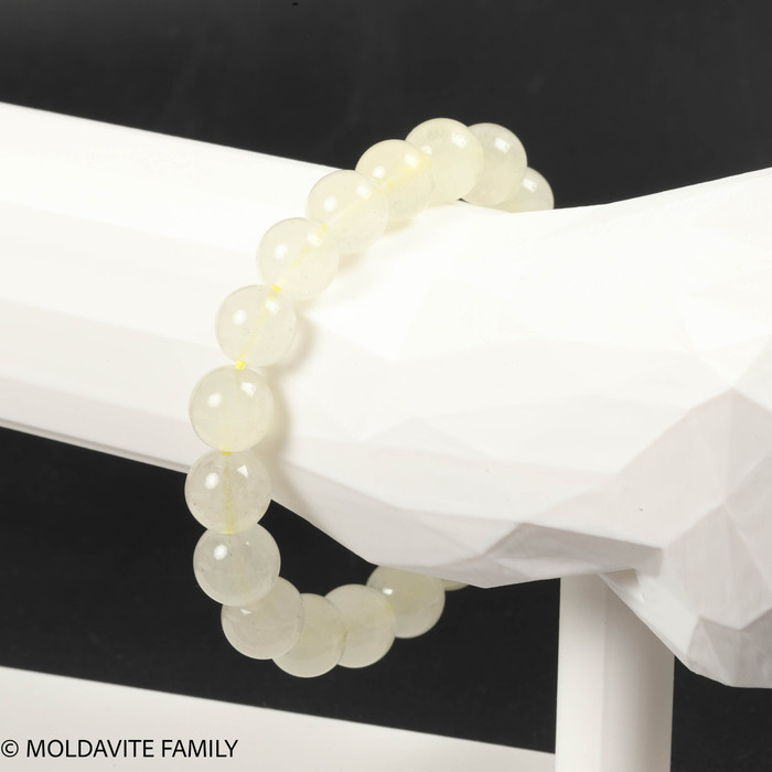 LIBYAN DESERT GLASS BRACELET - 11 mm BEADS (LDGBR22055)