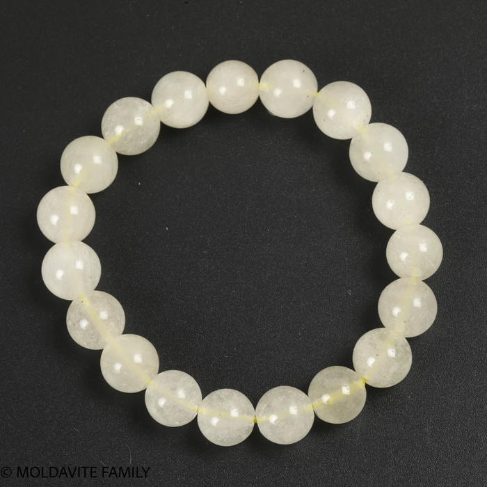 LIBYAN DESERT GLASS BRACELET - 11 mm BEADS (LDGBR22055)