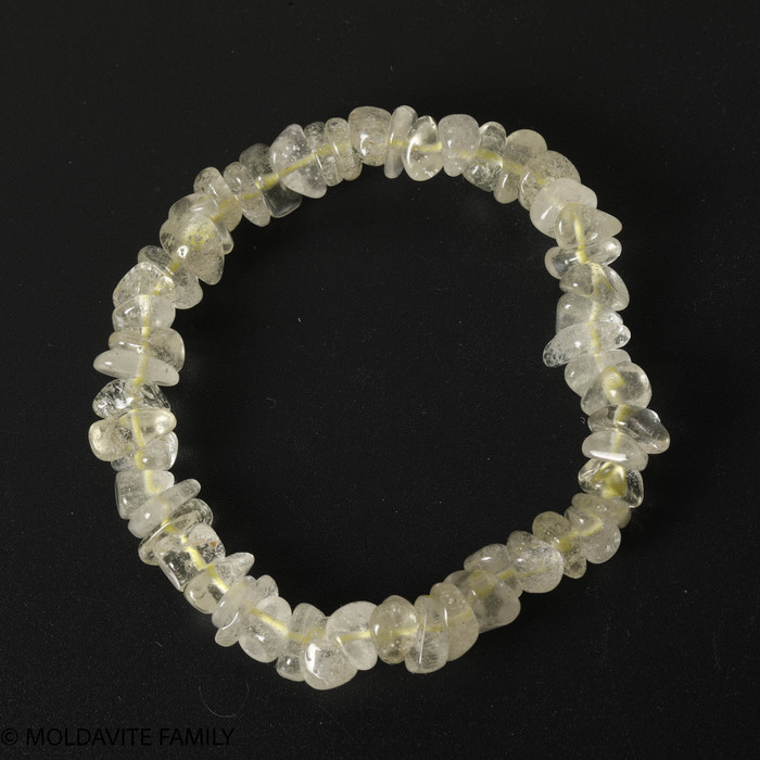 LIBYAN DESERT GLASS BRACELET - POLISHED BEADS (LDGBR23001)