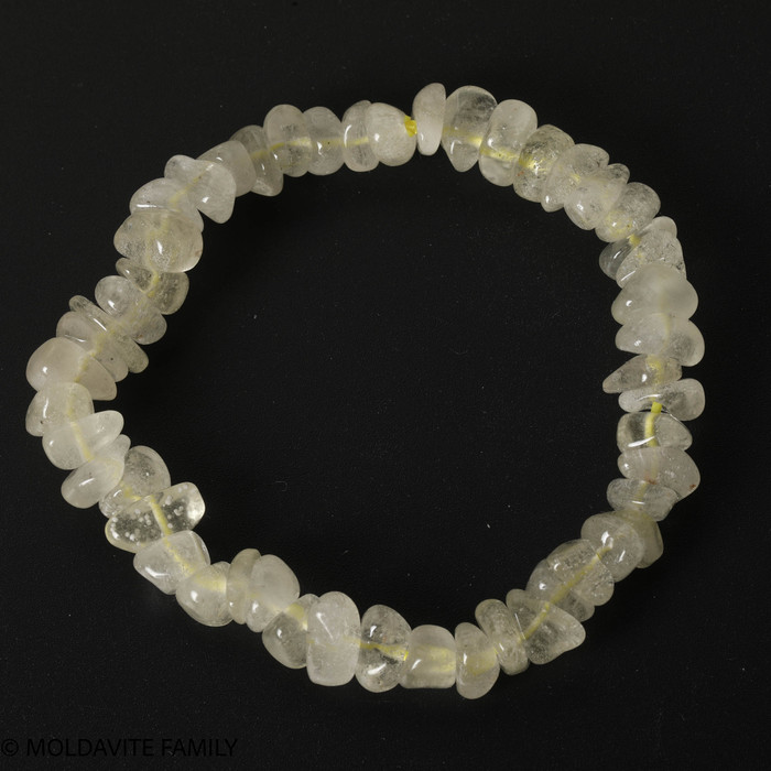 LIBYAN DESERT GLASS BRACELET - POLISHED BEADS (LDGBR23002)