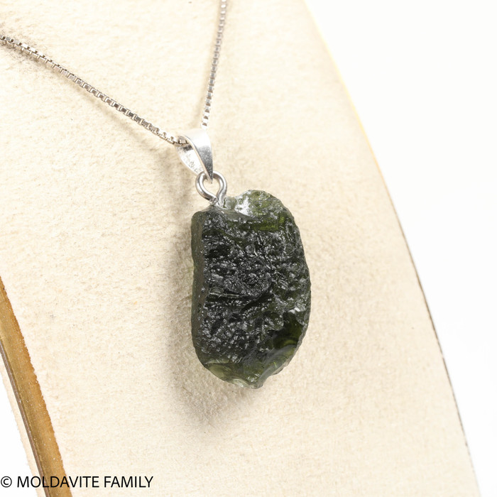 RAW MOLDAVITE PENDANT - B Grade - Final Sale 4.47g (RPB052)