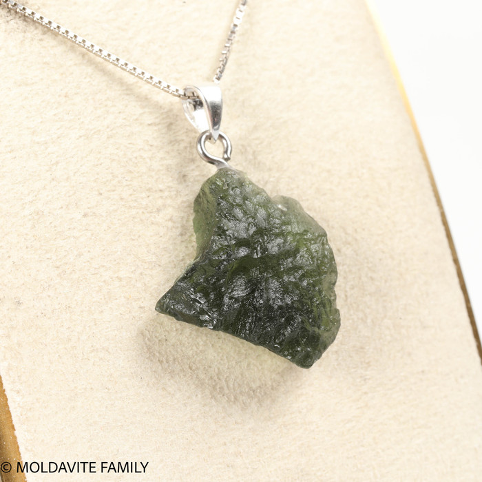 RAW MOLDAVITE PENDANT - B Grade - Final Sale 3.64g (RPB054)