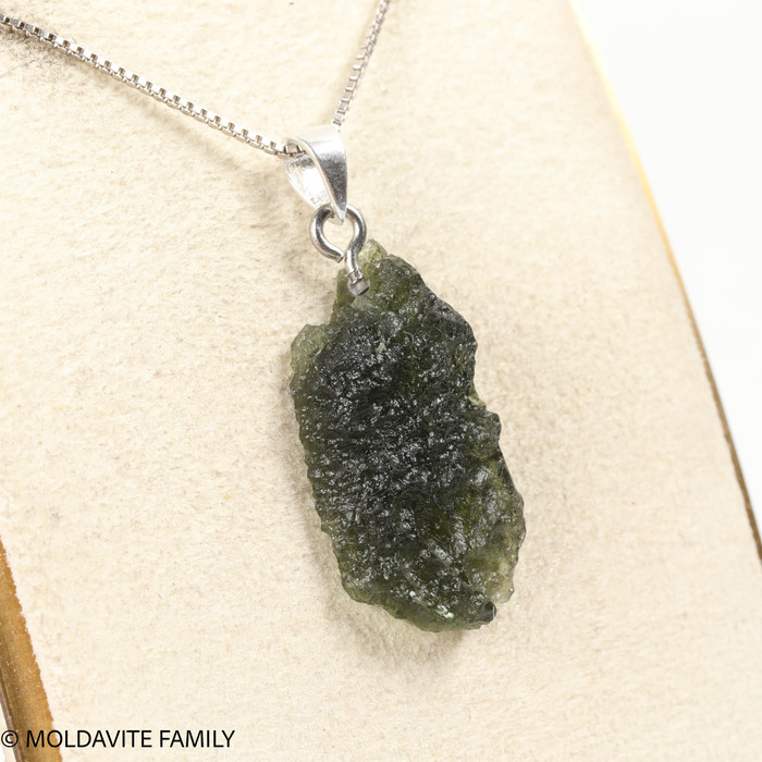 RAW MOLDAVITE PENDANT - B Grade - Final Sale 2.69g (RPB056)