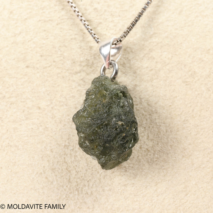 RAW MOLDAVITE PENDANT - B Grade - Final Sale 1.71g (RPB080)