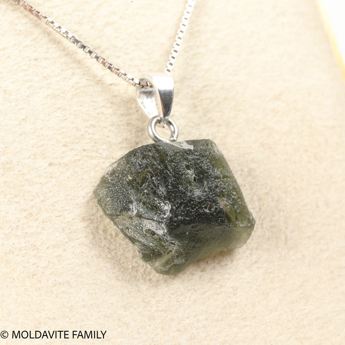RAW MOLDAVITE PENDANT - B Grade - Final Sale 2.48g (RPB086)