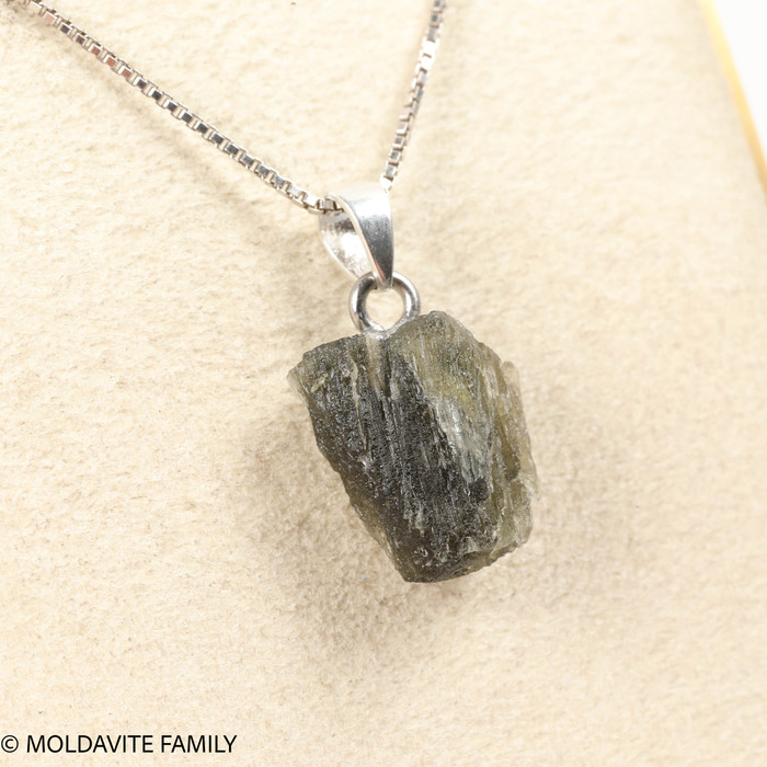 RAW MOLDAVITE PENDANT - B Grade - Final Sale 1.75g (RPB088)