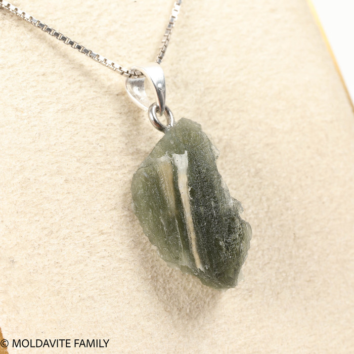 RAW MOLDAVITE PENDANT - B Grade - Final Sale 2.29g (RPB089)