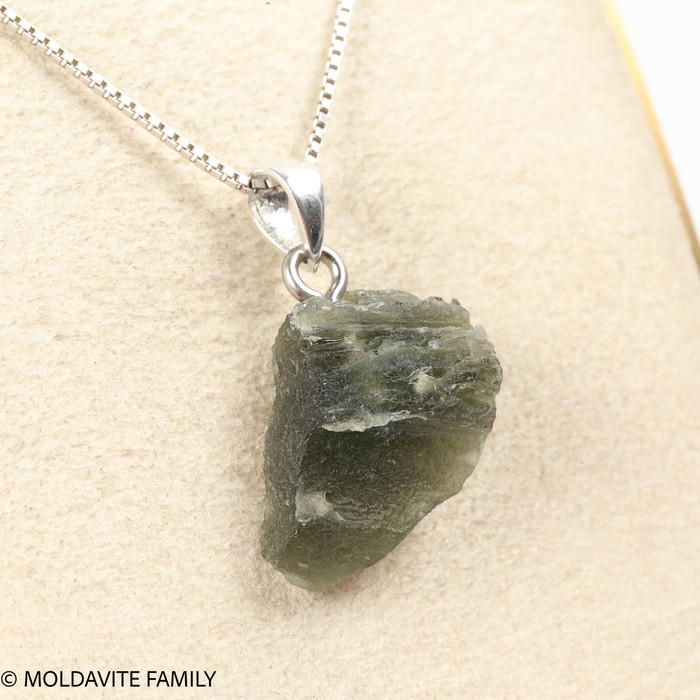 RAW MOLDAVITE PENDANT - B Grade - Final Sale 2.01g (RPB090)
