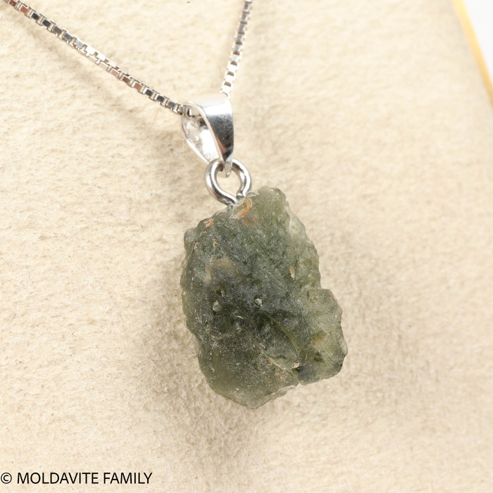 RAW MOLDAVITE PENDANT - B Grade - Final Sale 2.11g (RPB091)