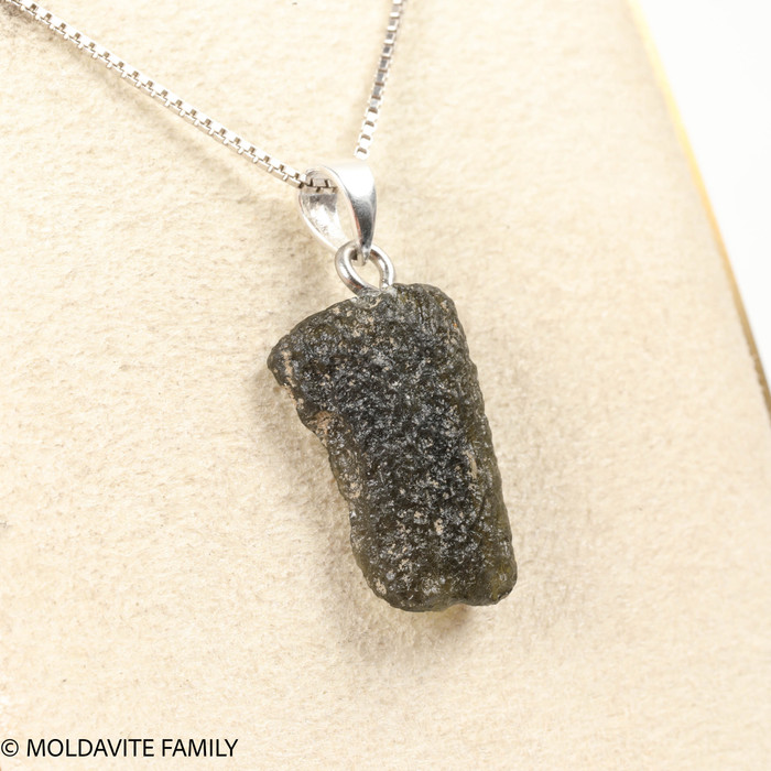 RAW MOLDAVITE PENDANT - B Grade - Final Sale 1.99g (RPB093)