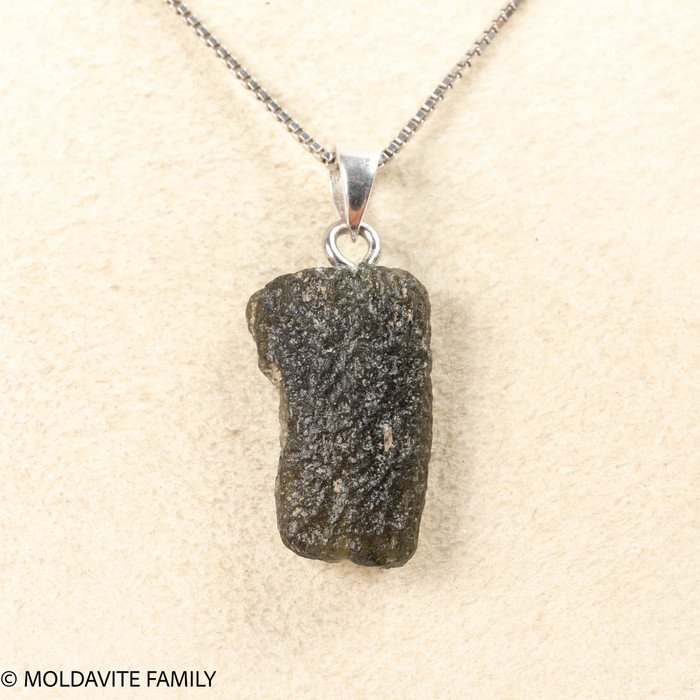 RAW MOLDAVITE PENDANT - B Grade - Final Sale 1.99g (RPB093)