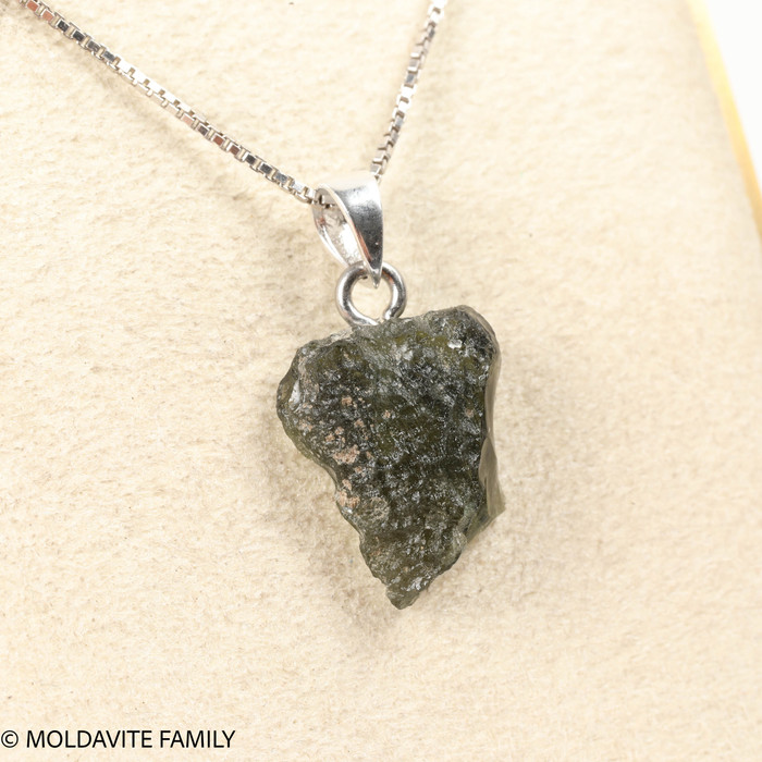 RAW MOLDAVITE PENDANT - B Grade - Final Sale 1.73g (RPB094)