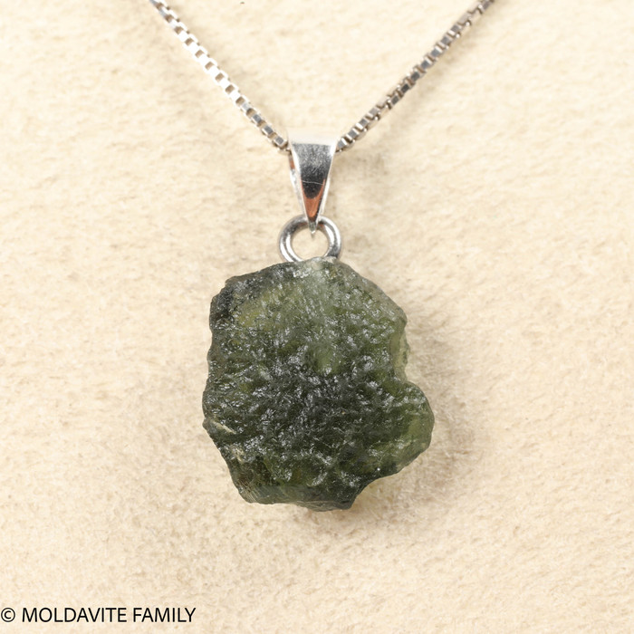 RAW MOLDAVITE PENDANT - B Grade - Final Sale 1.78g (RPB098)