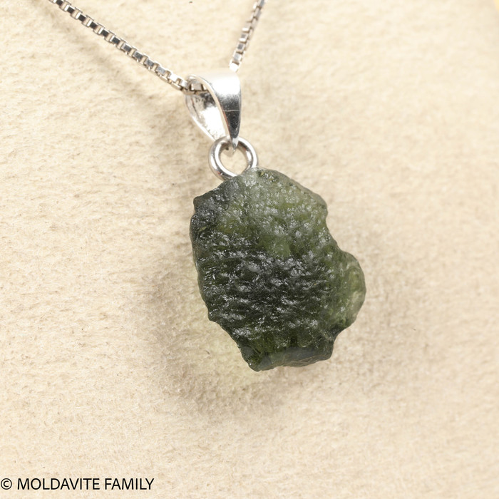 RAW MOLDAVITE PENDANT - B Grade - Final Sale 1.78g (RPB098)
