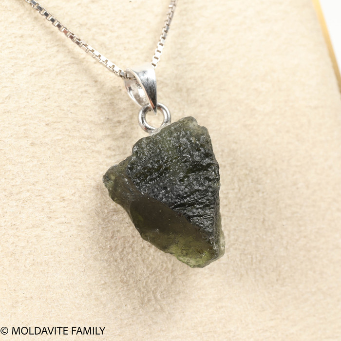 RAW MOLDAVITE PENDANT - B Grade - Final Sale 2.58g (RPB099)