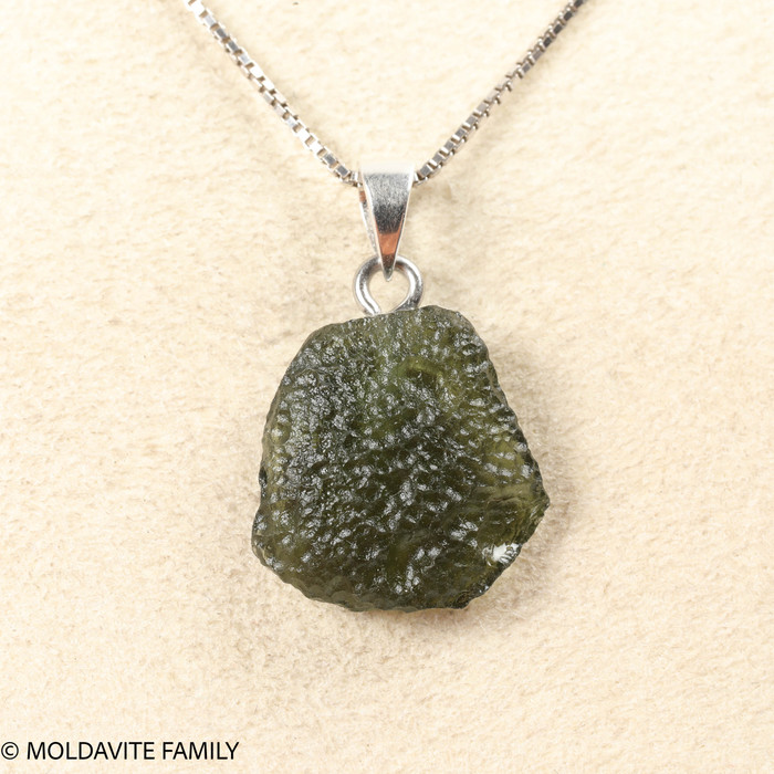 RAW MOLDAVITE PENDANT - B Grade - Final Sale 2.06g (RPB107)