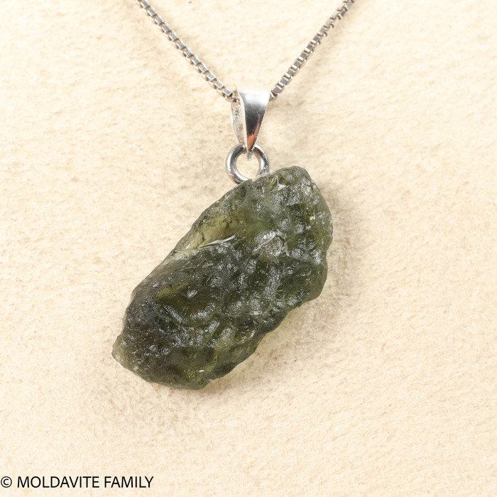 RAW MOLDAVITE PENDANT - B Grade - Final Sale 2.24g (RPB108)