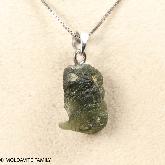 RAW MOLDAVITE PENDANT - B Grade - Final Sale 2.19g (RPB109)