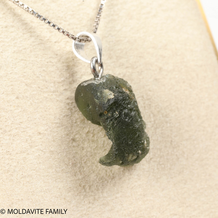 RAW MOLDAVITE PENDANT - B Grade - Final Sale 2.19g (RPB109)