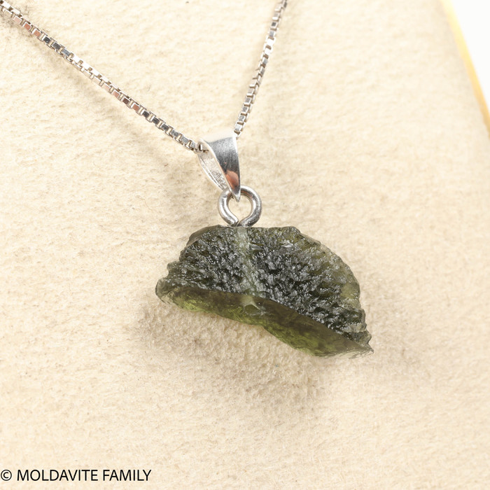 RAW MOLDAVITE PENDANT - B Grade - Final Sale 1.8g (RPB110)