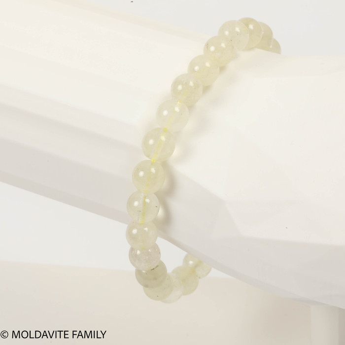 LIBYAN DESERT GLASS BRACELET - 7.8 mm BEADS (LDGBR22057)