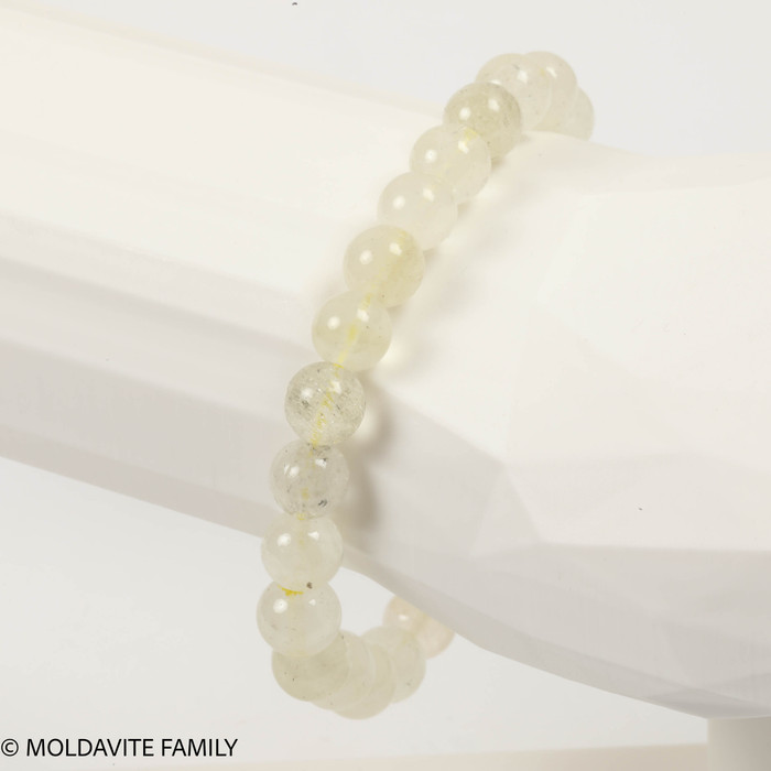LIBYAN DESERT GLASS BRACELET - 8.5 mm BEADS (LDGBR22058)