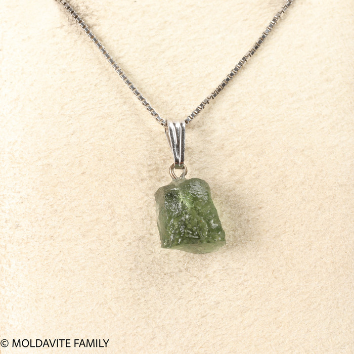 RAW MOLDAVITE PENDANT - B Grade - Final Sale 1.0g (RPB116)