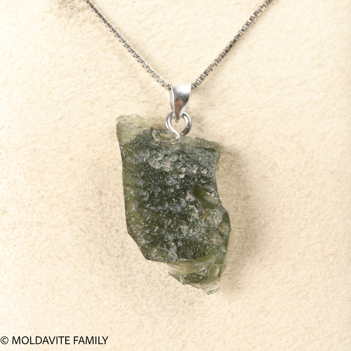 RAW MOLDAVITE PENDANT - B Grade - Final Sale 2.71g (RPB126)