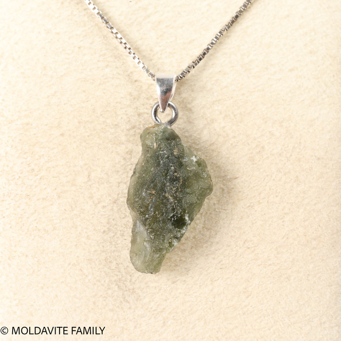 RAW MOLDAVITE PENDANT - B Grade - Final Sale 1.72g (RPB128)