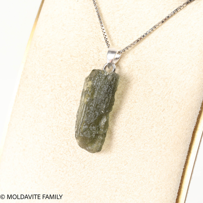 RAW MOLDAVITE PENDANT - B Grade - Final Sale 1.96g (RPB130)