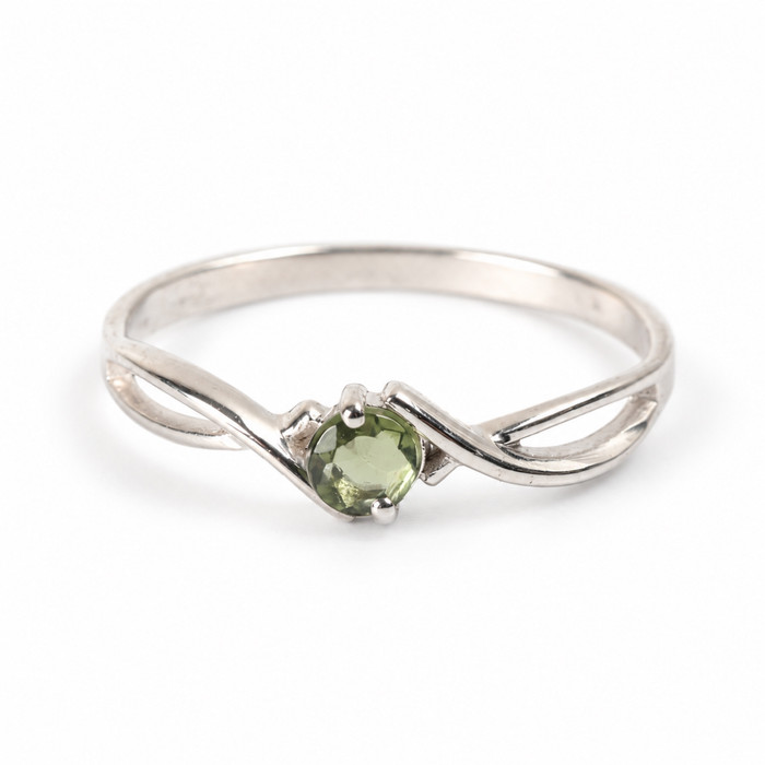 Sterling Silver Ring - Moldavite (MSR195)