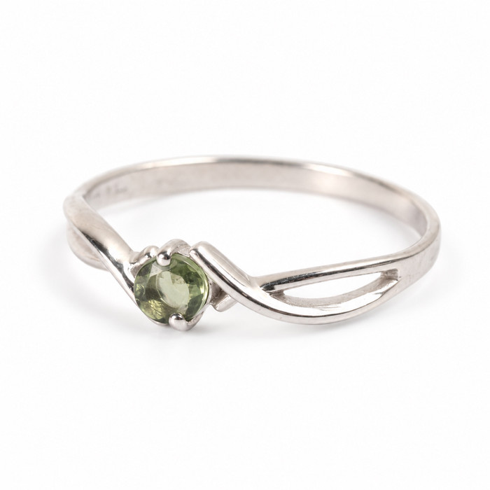 Sterling Silver Ring - Moldavite (MSR195)