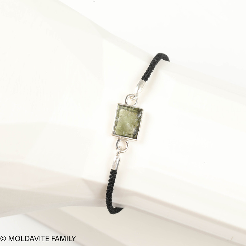 Moldavite Bracelet - Sterling Silver (MSBC001)