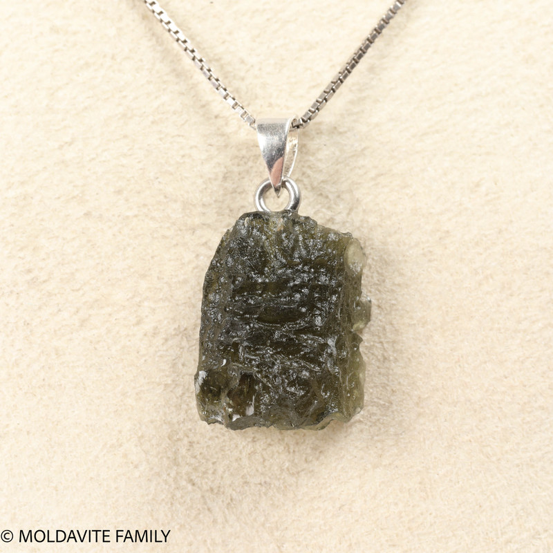 RAW MOLDAVITE PENDANT - B Grade - Final Sale 2.18g (RPB003)