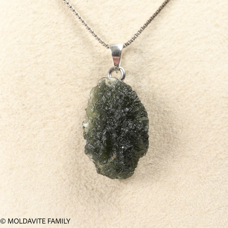 RAW MOLDAVITE PENDANT - B Grade - Final Sale 2.8g (RPB009)