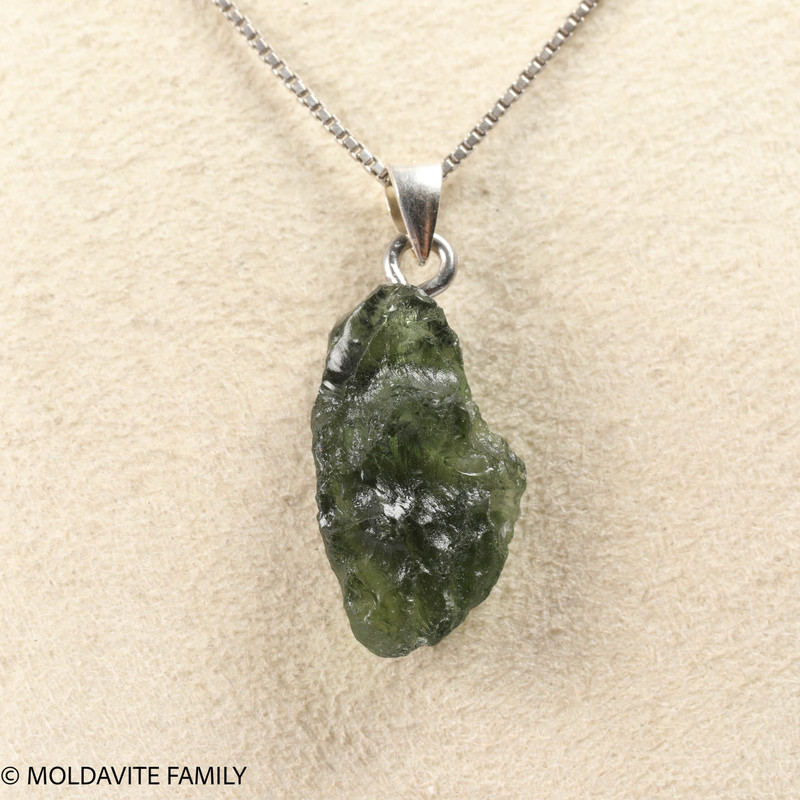 RAW MOLDAVITE PENDANT - B Grade - Final Sale 1.75g (RPB021)
