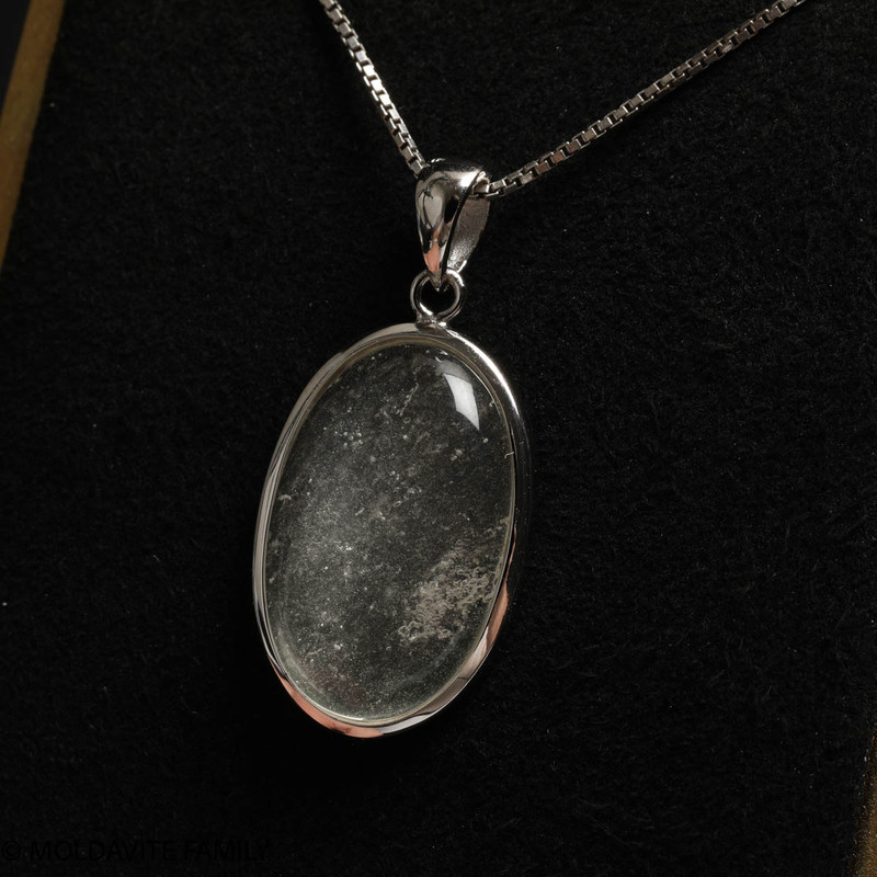 LIBYAN DESERT GLASS CABOCHON PENDANT - 3.55g (LDGP22005I017)