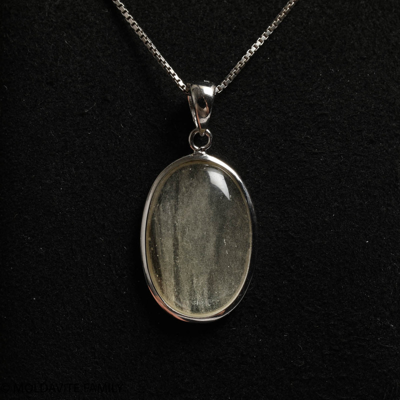 LIBYAN DESERT GLASS CABOCHON PENDANT - 3.13g (LDGP22005I023)