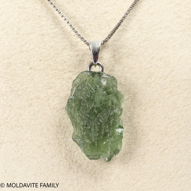 RAW MOLDAVITE PENDANT - B Grade - Final Sale 2.22g (RPB029)