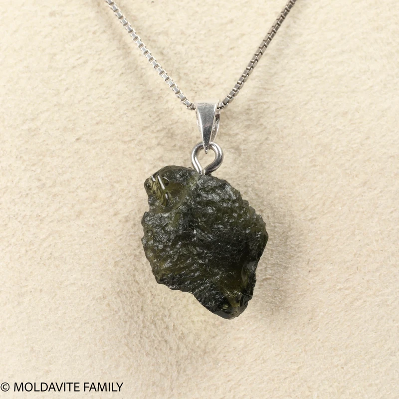 RAW MOLDAVITE PENDANT - B Grade - Final Sale 2.16g (RPB040)
