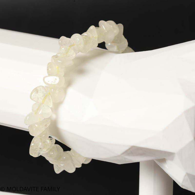 LIBYAN DESERT GLASS BRACELET - POLISHED BEADS (LDGBR23004)