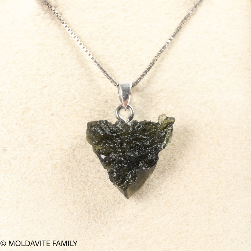 RAW MOLDAVITE PENDANT - B Grade - Final Sale 2.06g (RPB053)
