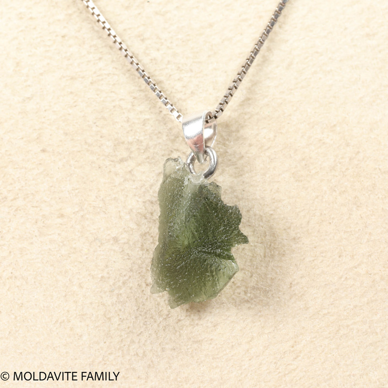 RAW MOLDAVITE PENDANT - B Grade - Final Sale 1.2g (RPB082)