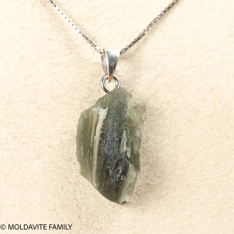RAW MOLDAVITE PENDANT - B Grade - Final Sale 2.29g (RPB089)