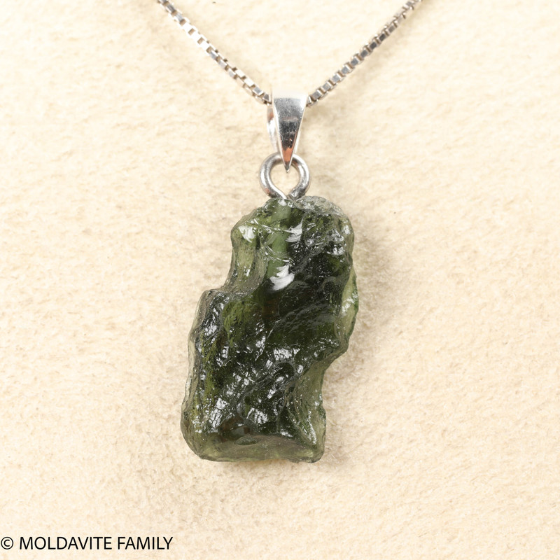 RAW MOLDAVITE PENDANT - B Grade - Final Sale 2.02g (RPB100)