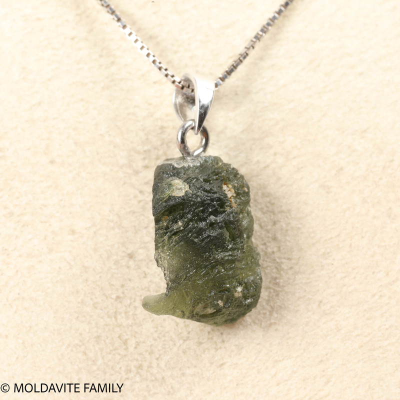 RAW MOLDAVITE PENDANT - B Grade - Final Sale 2.19g (RPB109)