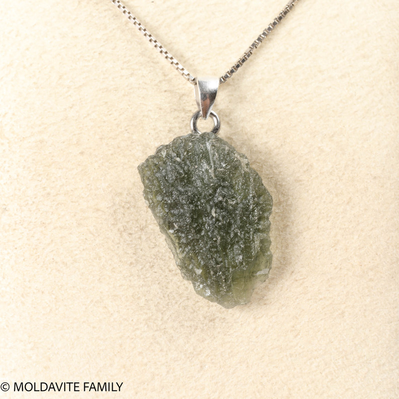 RAW MOLDAVITE PENDANT - B Grade - Final Sale 2.57g (RPB127)