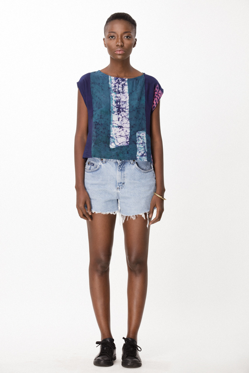 Maena Shell, Navy Rubics