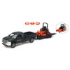 Kubota 77700-10527 Z700 Mower with Chevy Pickup Truck & Trailer